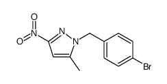 1H-Pyrazole, 1-[(4-bromophenyl)methyl]-5-methyl-3-nitro结构式