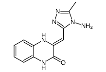 3-(4-Amino-5-methyl-4H-1,2,4-triazol-3-ylmethylene)-2-oxo-1,2,3,4-tetrahydroquinoxaline Structure