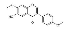 4',7-DIMETHOXY-6-HYDROXYISOFLAVONE Structure