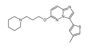 3-(4-methyl-thiophen-2-yl)-6-(3-piperidin-1-yl-propoxy)-imidazo[1,2-b]pyridazine Structure