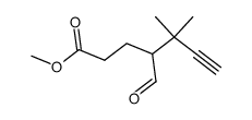 methyl 5,5-dimethyl-4-formyl-6-heptynoate Structure