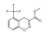 5-trifluoromethyl-3-methoxycarbonyl-4H-1,2-benzoxazine结构式