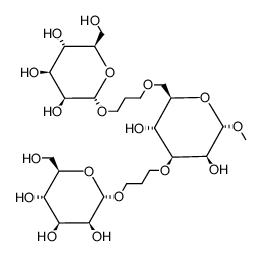 methyl 3,6-di-O-(3-[α-D-mannopyranosyloxy]-propyl)-α-D-mannopyranoside Structure