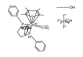 [(C5Me5)Os(dppe)(vinylidene)]PF6*methanol Structure