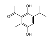 1-(2,5-dihydroxy-3-isopropyl-6-methyl-phenyl)-ethanone Structure