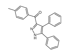 (4,5-diphenyl-1H-pyrazol-3-yl)(p-tolyl)methanone Structure