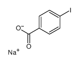 Benzoic acid, 4-iodo-, sodium salt structure