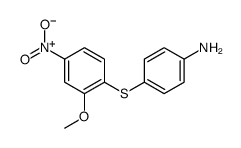 4-(2-methoxy-4-nitrophenyl)sulfanylaniline结构式