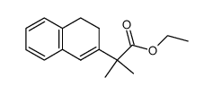 ethyl 2-(2-(3,4-dihydronaphthalenyl))-2-methylpropanoate结构式