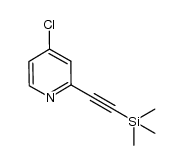 4-chloro-2-((trimethylsilyl)ethynyl)pyridine Structure