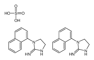 (1-naphthalen-1-yl-4,5-dihydroimidazol-2-yl)azanium,sulfate结构式