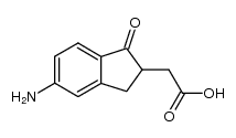 5-amino-2,3-dihydro-1-oxo-1H-indene-2-acetic acid Structure