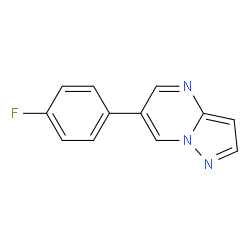 6-(4-氟苯基)吡唑并[1,5-a]嘧啶结构式