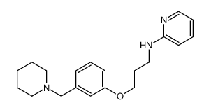 N-[3-[3-(piperidin-1-ylmethyl)phenoxy]propyl]pyridin-2-amine结构式
