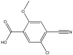5-chloro-4-cyano-2-methoxybenzoic acid Structure