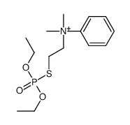 2-diethoxyphosphorylsulfanylethyl-dimethyl-phenylazanium结构式