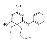 6-anilino-5-butyl-5-ethylpyrimidine-2,4-dione Structure
