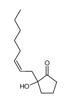 (+/-)-2-hydroxy-2-((Z)-2-octenyl)cyclopentanone结构式
