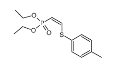 diethyl (Z)-2-(4-methylphenylthio)ethenylphosphonate Structure