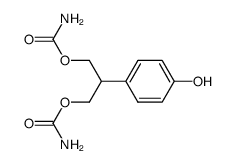 2-(4-hydroxyphenyl)-1,3-propanediol dicarbamate结构式