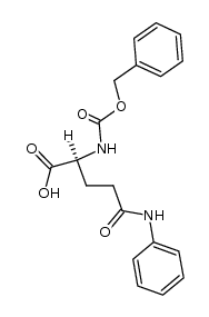 N2-benzyloxycarbonyl-N5-phenyl-L-glutamine结构式