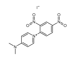 4-(dimethylamino)-1-(2,4-dinitrophenyl)pyridin-1-ium iodide结构式