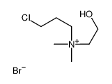 3-chloropropyl-(2-hydroxyethyl)-dimethylazanium,bromide Structure
