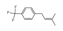 1-(3-methylbut-2-en-1-yl)-4-(trifluoromethyl)benzene结构式