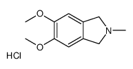 5,6-dimethoxy-2-methyl-1,3-dihydroisoindole,hydrochloride结构式