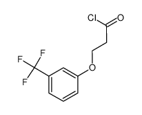 3-(3-(trifluoromethyl)phenoxy)propanoyl chloride Structure