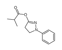 (2-phenyl-3,4-dihydropyrazol-5-yl) 2-methylpropanoate结构式