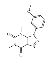 3-(3-methoxyphenyl)-4,6-dimethyl-3H-[1,2,3]triazolo[4,5-d]pyrimidine-5,7(4H,6H)-dione Structure