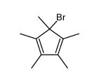 5-bromo-1,2,3,4,5-pentamethyl-1,3-cyclopentadiene Structure