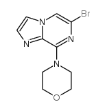 6-BROMO-8-MORPHOLINOIMIDAZOL[1,2-A]PYRAZINE structure