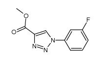 methyl 1-(3-fluorophenyl)-1H-1,2,3-triazole-4-carboxylate Structure
