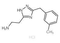 {2-[3-(3-Methylbenzyl)-1H-1,2,4-triazol-5-yl]-ethyl}amine hydrochloride Structure