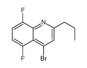 4-bromo-5,8-difluoro-2-propylquinoline structure