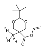 2-tert-Butyl-5-methyl-1,3-dioxane-5-carboxylic Acid Vinyl Ester-d3 Structure