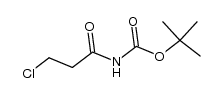 Carbamic acid, (3-chloro-1-oxopropyl)-, 1,1-dimethylethyl ester (9CI) Structure
