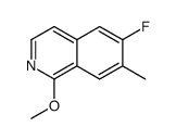 6-Fluoro-1-methoxy-7-methylisoquinoline Structure