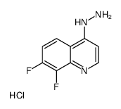 4-Hydrazino-7,8-difluoroquinoline hydrochloride structure