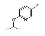 2-(difluoromethoxy)-5-fluoropyridine结构式