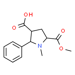 5-(Methoxycarbonyl)-1-methyl-2-phenyl-3-pyrrolidinecarboxylic acid picture