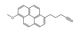 4-(6-methoxypyren-1-yl)butanenitrile Structure