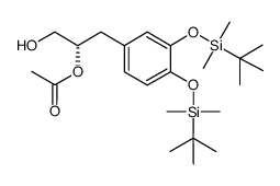 (2S)-[3,4-Bis[[(1,1-dimethylethyl)dimethylsilyl]oxy]phenyl]-1,2-propanediol Structure