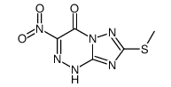 7-(Methylthio)-3-nitro-[1,2,4]triazolo[5,1-c][1,2,4]triazin-4(6H)-one Structure