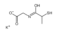 potassium,2-(2-sulfanylpropanoylamino)acetate结构式