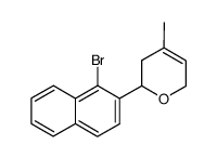 2-(1-bromonaphthalen-2-yl)-4-methyl-3,6-dihydro-2H-pyran Structure