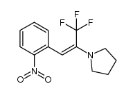 1-[2-(2-nitrophenyl)-1-(trifluoromethyl)vinyl]pyrrolidine Structure