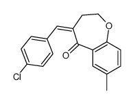 (4Z)-4-[(4-chlorophenyl)methylidene]-7-methyl-2,3-dihydro-1-benzoxepin-5-one Structure